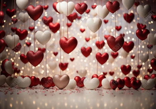 Valentine's Day Hang on to Your Hearts Backdrop