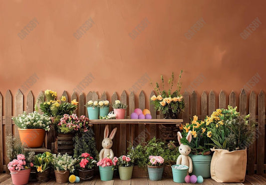 Easter Flower Stand Backdrop