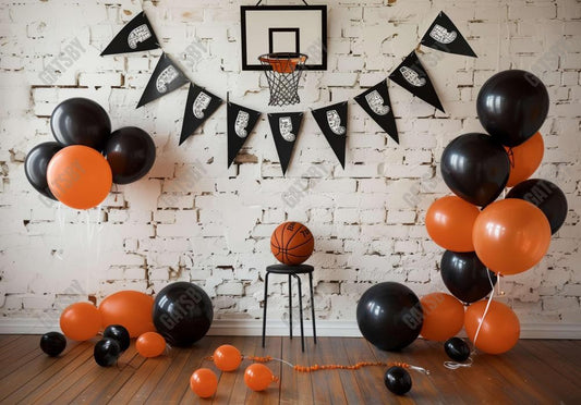 Basketball Birthday Backdrop