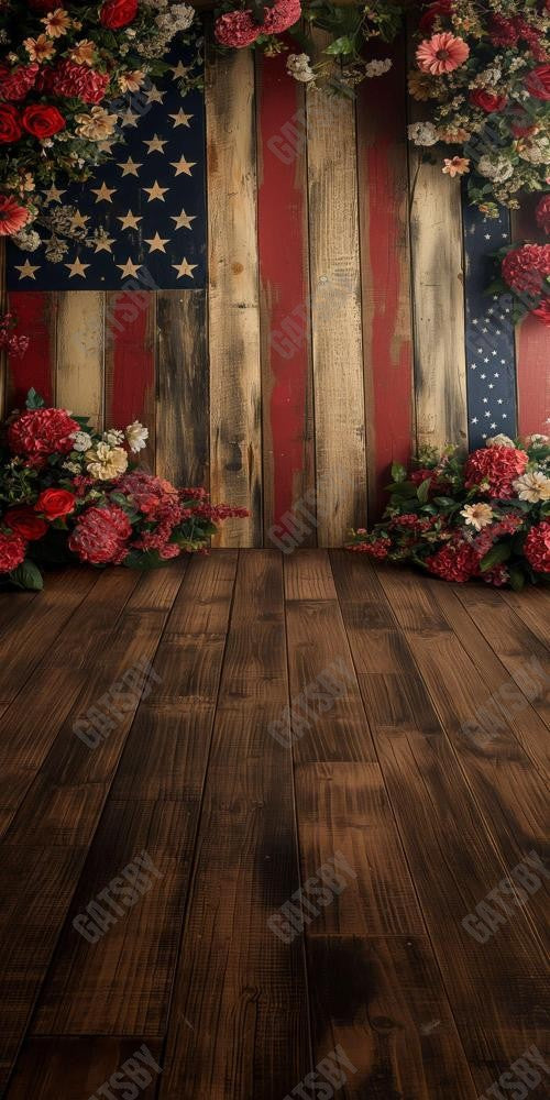 4Th Of July Flag Photography Backdrop Ym8G-B0482