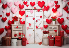 Valentine's Day Wooden Door Backdrop