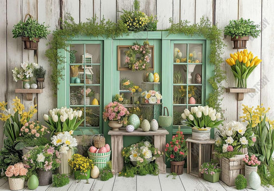 Easter Flower Room Backdrop