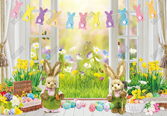 Easter Window Backdrop