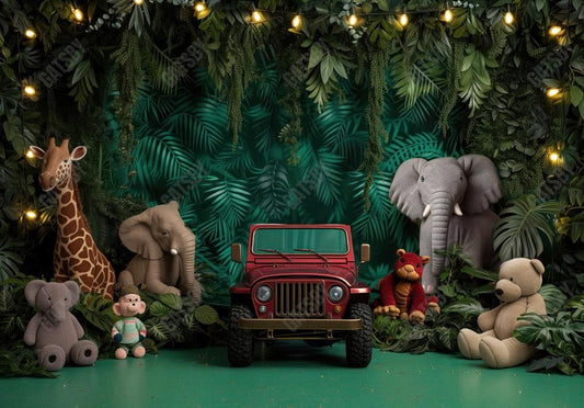 Wild Jungle Safari Backdrop