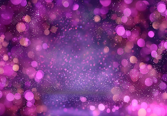 Purple Bokeh Dots Backdrop