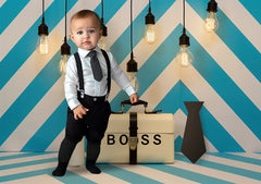 Boss Boy Baby Cake Smash Backdrop