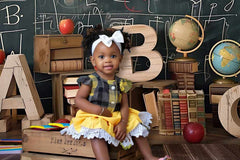 Back To School Blackboard Photography Backdrop Ym8T-B0374