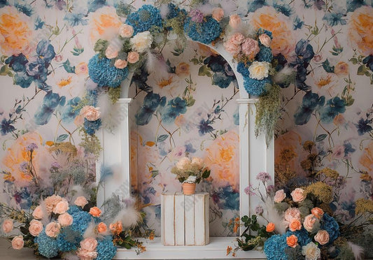 Floral Arch Photography Backdrop Ym8T-B0440