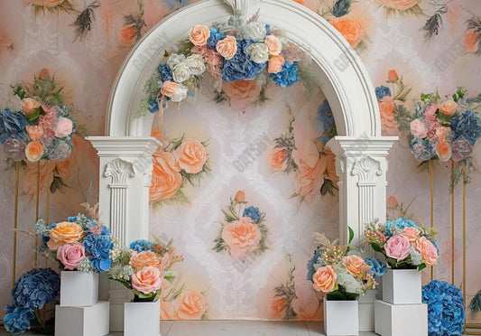 Floral Arch Photography Backdrop Ym8T-B0441