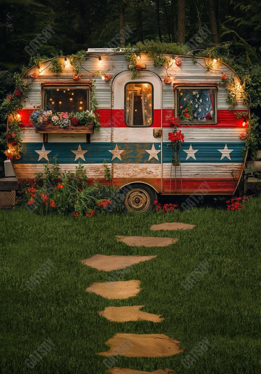 4Th Of July Rv Photography Backdrop Ym8T-B0454