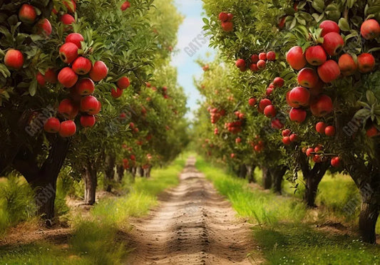 Apple Orchard Farm Backdrop - Gatsby Backdrop