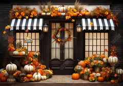 Autumn Pumpkin Store Backdrop - Gatsby Backdrop