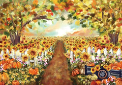 Autumn Sunflower Scenery Photography Backdrop GBSX-99616 - Gatsby Backdrop