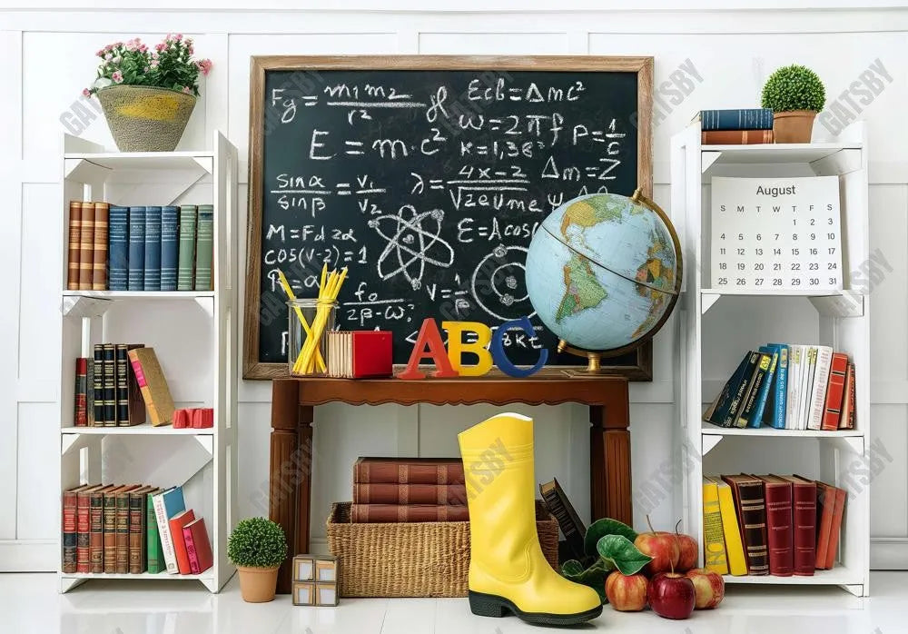 Back To School Blackboard Photography Backdrop Ym8L-B0398 - Gatsby Backdrop