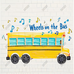 Back To School Bus Photography Backdrop GBSX-99624 - Gatsby Backdrop