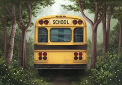 Back To School Bus Photography Backdrop GBSX-99625 - Gatsby Backdrop