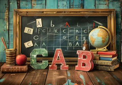 Back To School Chalkboard Photography Backdrop Ym8G-B0409 - Gatsby Backdrop