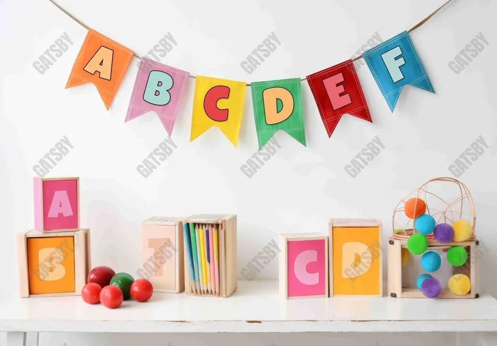 Back to School Photography Backdrop for Kids - Gatsby Backdrop