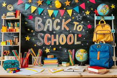 Back To School Shelves Photography Backdrop GBSX-99640 - Gatsby Backdrop