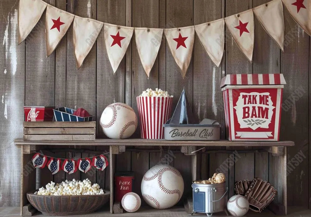 Baseball Club Kids Backdrop - Gatsby Backdrop