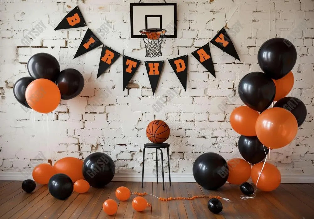 Basketball Cake Smash Backdrop - Gatsby Backdrop