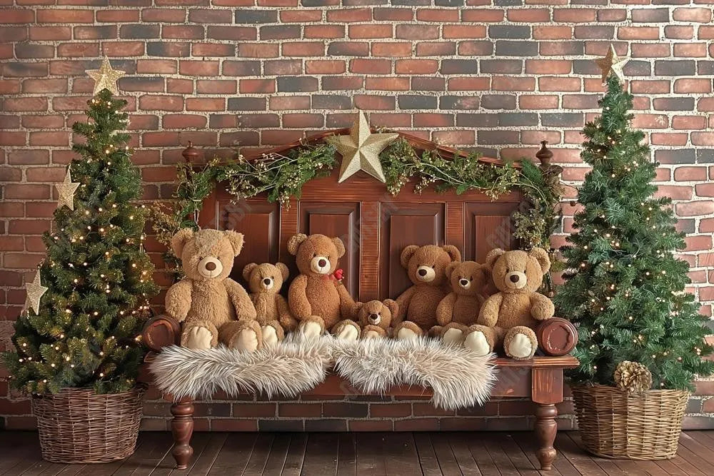 Beary Cozy Headboard Photography Backdrop GBSX-99649 - Gatsby Backdrop