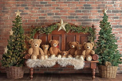 Beary Cozy Headboard Photography Backdrop GBSX-99649 - Gatsby Backdrop