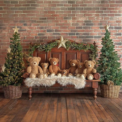 Beary Cozy Headboard Photography Backdrop GBSX-99649 - Gatsby Backdrop