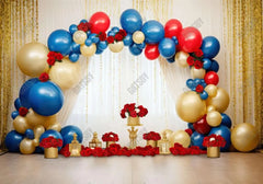 Beauty and Monster Balloon Arch Backdrop - Gatsby Backdrop