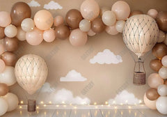 Beige Cloud Baby Shower Backdrop - Gatsby Backdrop