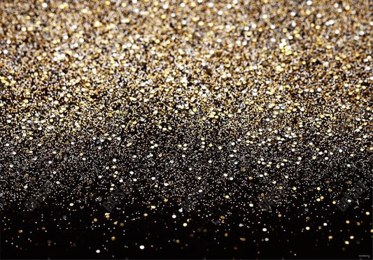 Black and Gold Glitter Backdrop - Gatsby Backdrop