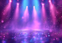 Blue Purple Stage Lighting Bokeh Backdrop - Gatsby Backdrop