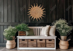 Boho Bench Wooden Wall Backdrop - Gatsby Backdrop