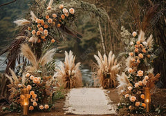 Boho Reed Outdoor Grass Backdrop - Gatsby Backdrop