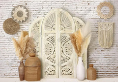 Boho Screen With Pampas Grass Backdrop - Gatsby Backdrop