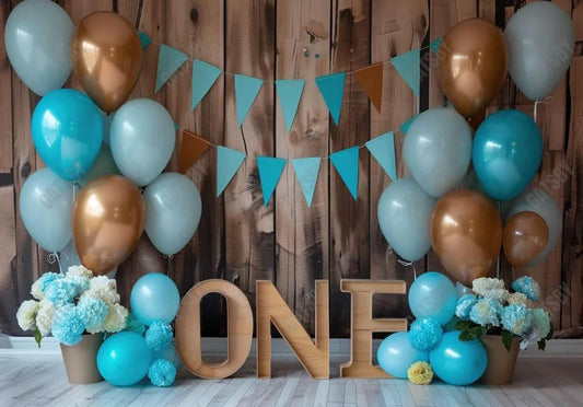 Boy One Blue Birthday Backdrop - Gatsby Backdrop