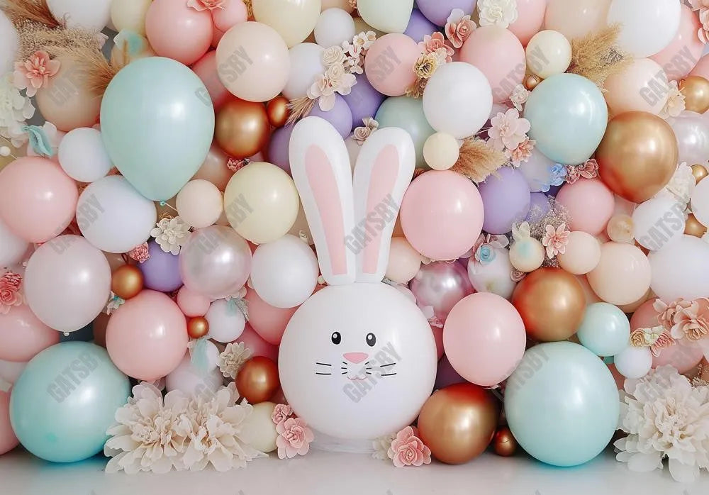 Bunny Balloon Backdrop - Gatsby Backdrop