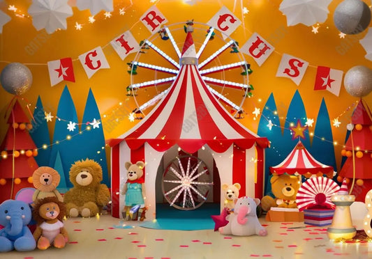 Carnival Circus Toys Backdrop - Gatsby Backdrop