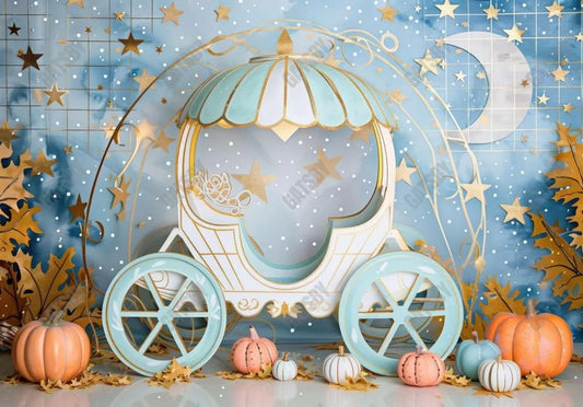 Carriage Pumpkin Star Backdrop - Gatsby Backdrop