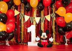 Cartoon Mouse Birthday ONE Party Backdrop - Gatsby Backdrop