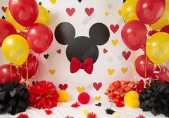 Cartoon Mouse Birthday Party Decor Backdrop - Gatsby Backdrop