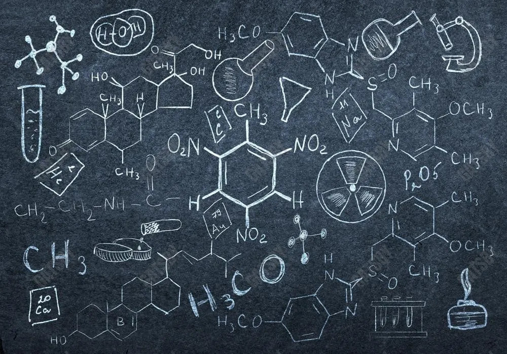 Chemistry Blackboard Photography Backdrop GBSX-99673 - Gatsby Backdrop