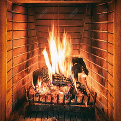 Christmas Fireplace Photography Backdrop GBSX-99684 - Gatsby Backdrop