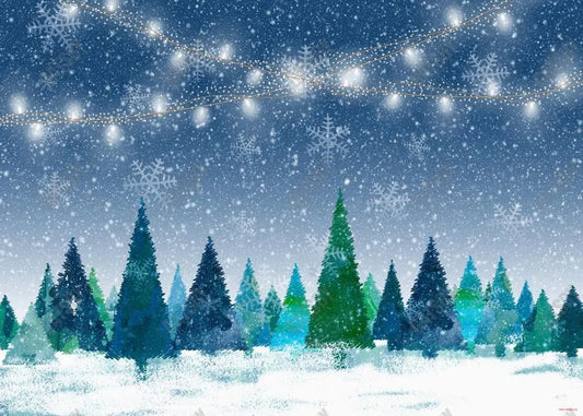 Christmas Forest Party Backdrop - Gatsby Backdrop