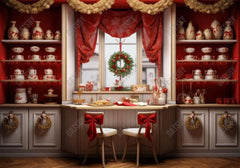 Christmas Kitchen Backdrop - Gatsby Backdrop