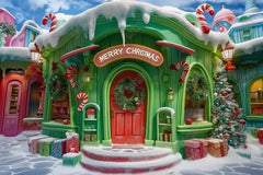 Christmas Toy Shop Photography Backdrop GBSX-99707 - Gatsby Backdrop