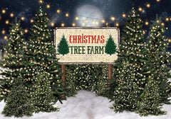 Christmas Tree Farm Forest Backdrop - Gatsby Backdrop