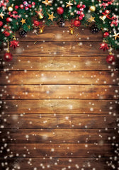 Christmas Wood Photography Backdrop GBSX-99719 - Gatsby Backdrop