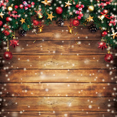 Christmas Wood Photography Backdrop GBSX-99719 - Gatsby Backdrop