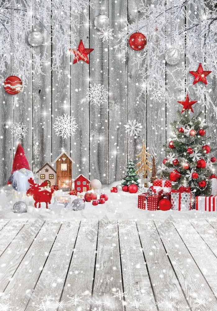 Christmas Wood Photography Backdrop GBSX-99720 - Gatsby Backdrop